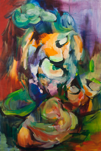 Growing field oil on canvas 205x135cm 2010
